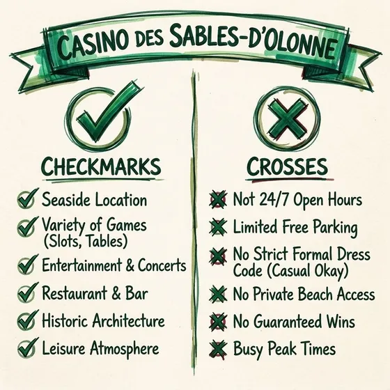 Aperçu général du Casino des Sables-d'Olonne